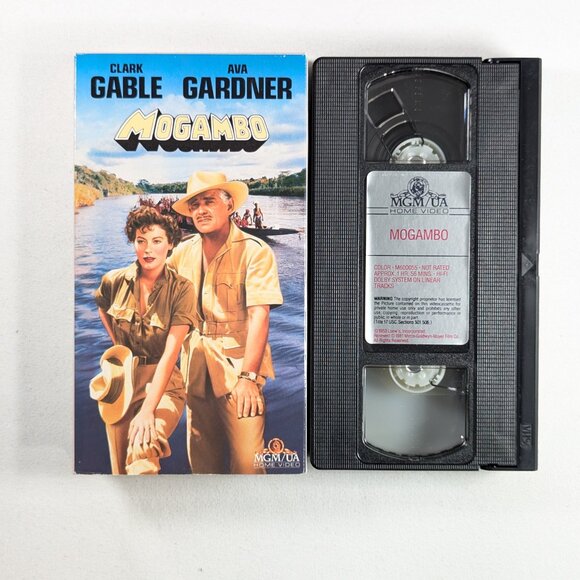 3/$15 1953 MOGAMBO VHS movie with Clark Gable, Ava Gardner - Picture 7 of 8